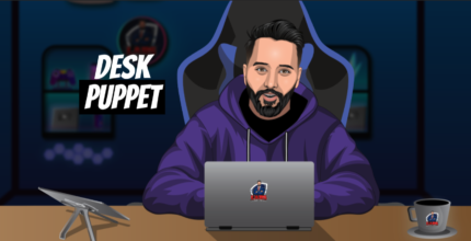 Desk character animator puppet